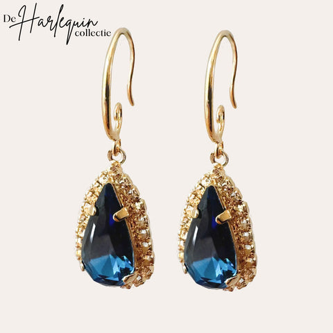 Notify me: Oorhangers met donkerblauwe druppel