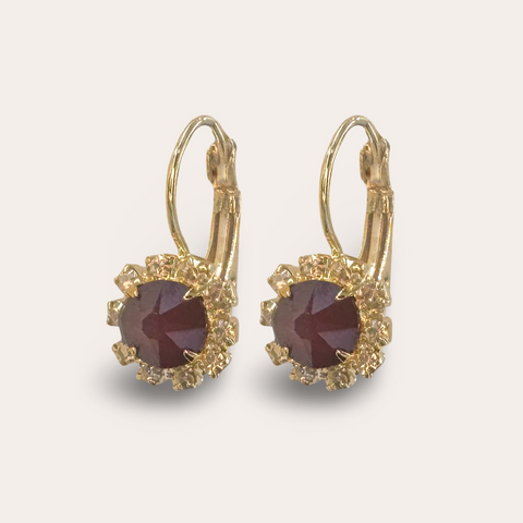 Earrings with Swarovski crystals