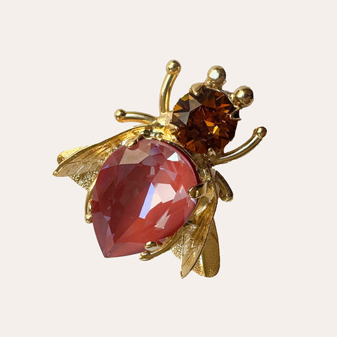 Notify me: Vlieg broche met Swarovski-kristallen