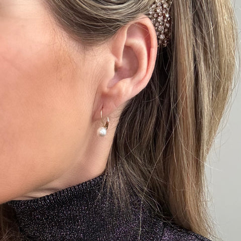 Notify me: Earrings with small pearl