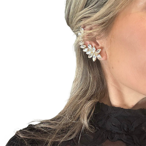Blue earrings with Swarovski stones