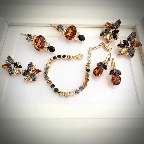 Notify me: Gouden armbandje (smal) met leopard kristalletjes