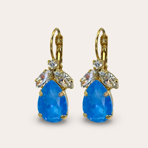 Last pairs of the Leopard earrings with leaves and a Swarovski drop
