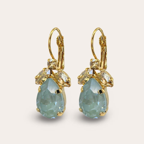 Last pairs of the Leopard earrings with leaves and a Swarovski drop