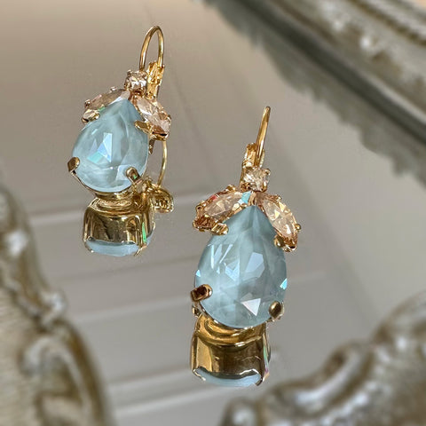 Last pairs of the Leopard earrings with leaves and a Swarovski drop
