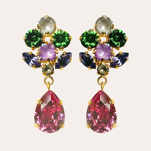 Grootse oorhangers met Swarovski-druppel