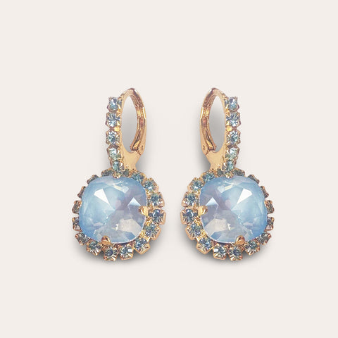 Notify me: Earrings with light blue crystals