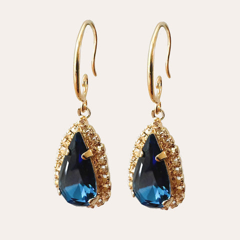 Notify me: Oorhangers met donkerblauwe druppel