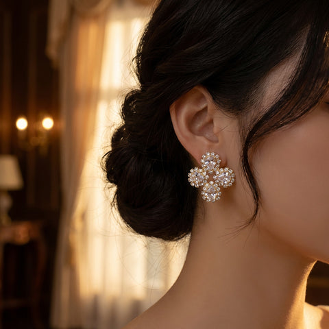 Earwires with golden hearts