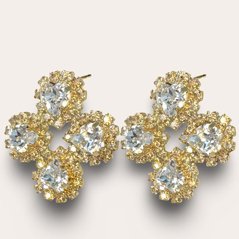 Earwires with golden hearts