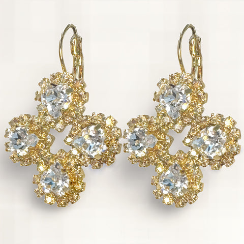 Earwires with golden hearts