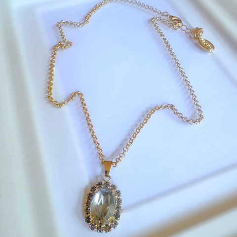 Set: collier + oorbellen - Swarovski stenen